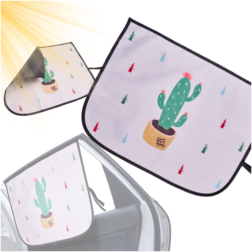 Magnetisk gardin til bilvindue, kaktus