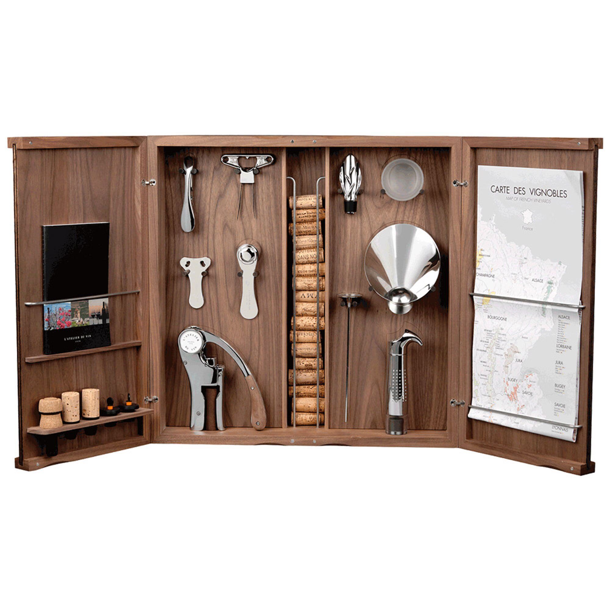 L atelier du vin Cabinet d'Oeno-Curiosités skab med vintilbehør