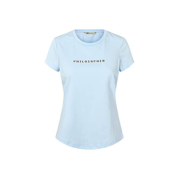 PBO Philosopher T-shirt - Cashmere blue  : Erling Christensen Møbler