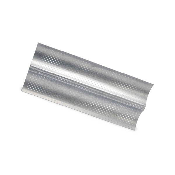 Patisse Silvertop Baguetteform 2-delt 38 cm - Sølvfarvet perforeret  : Erling Christensen Møbler