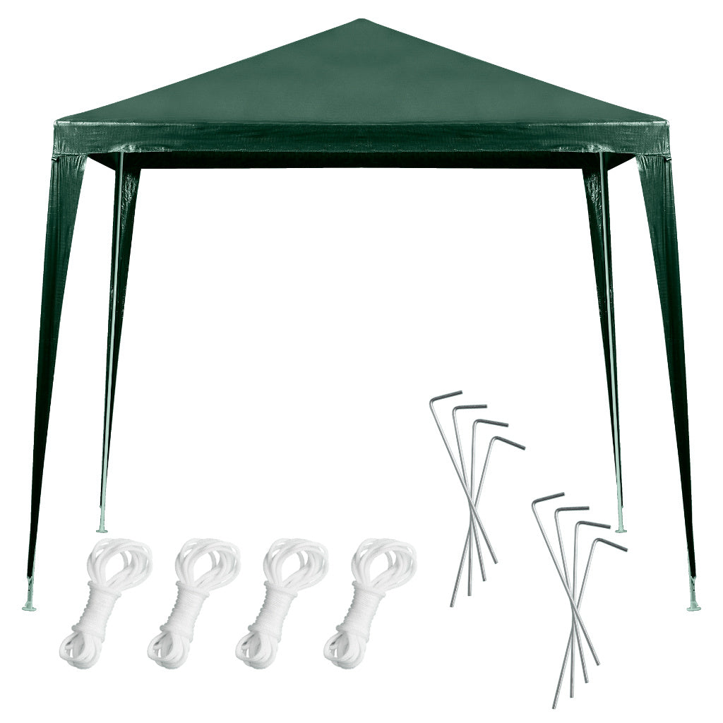 Telt havefestpavillon kommerciel pavillon grøn 2,5 x 2,5 m