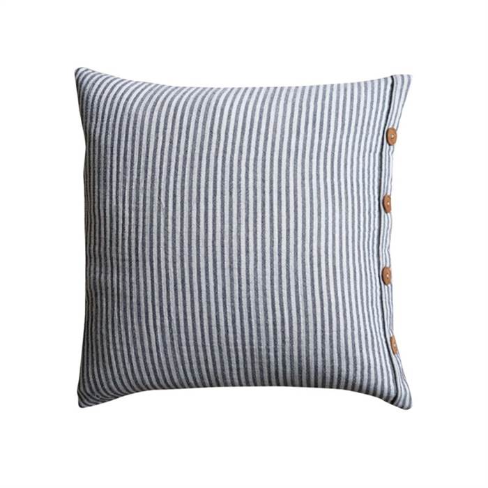 Erling Christensen Møbler Pagunette Pyntepuder - Stripey Cover - str. 50x50 cm. - Black : Erling Christensen Møbler  : Erling Christensen Møbler