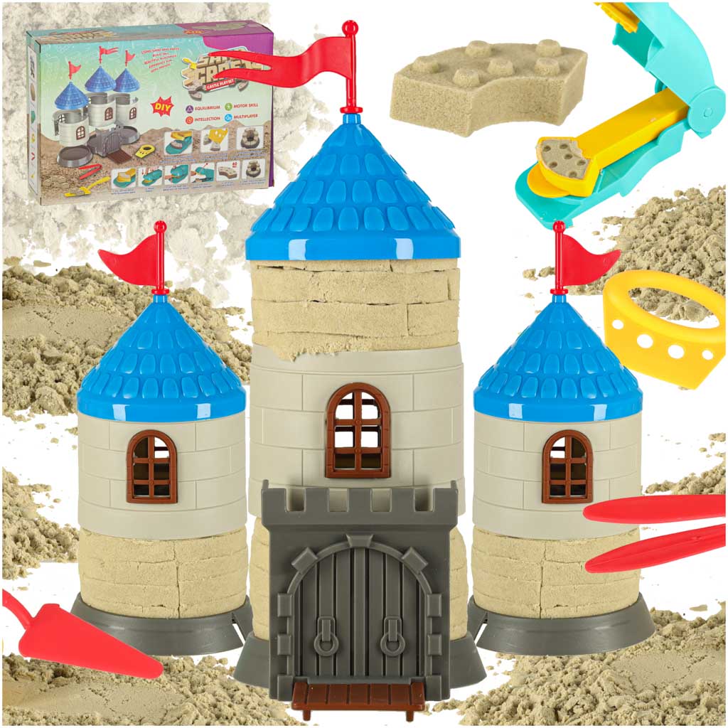Sand til børn 750g slot kreativt sæt