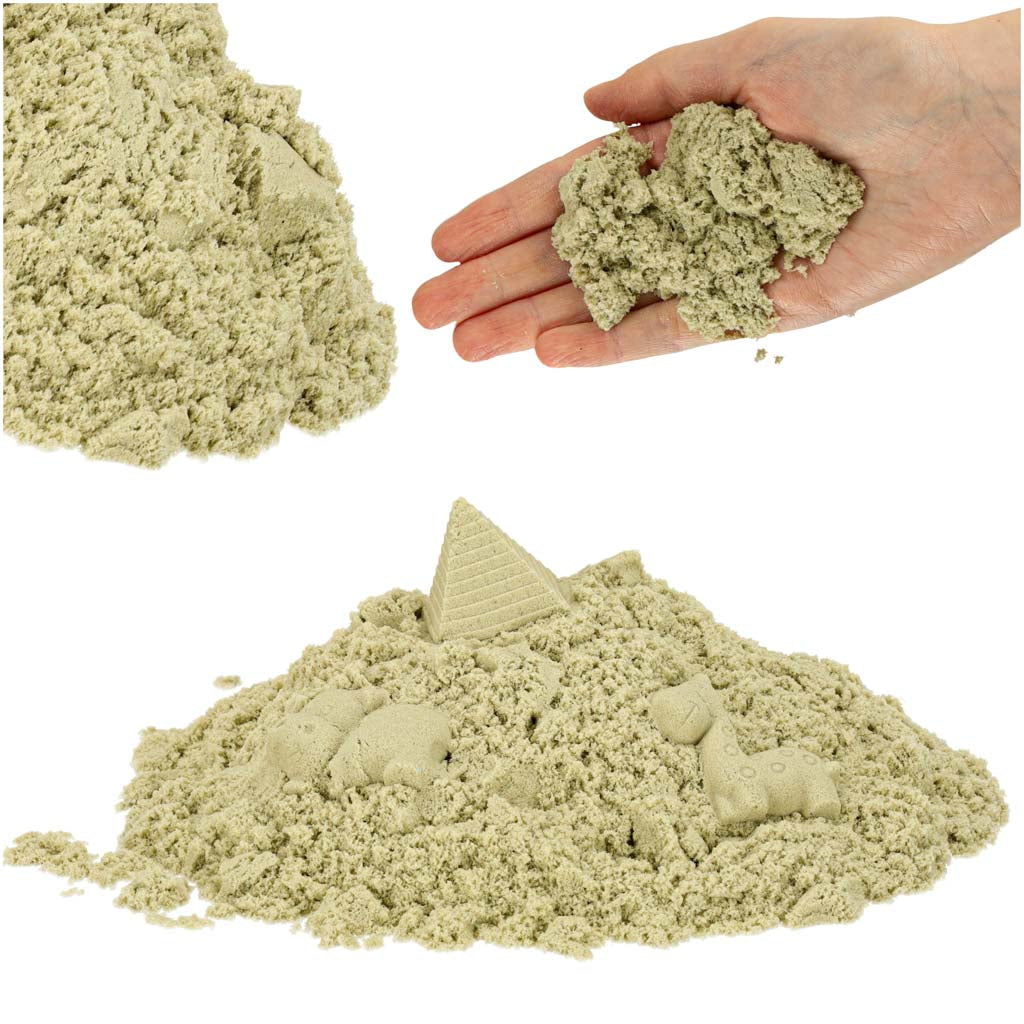 Kinetisk sand 1 kg i pose naturbeige