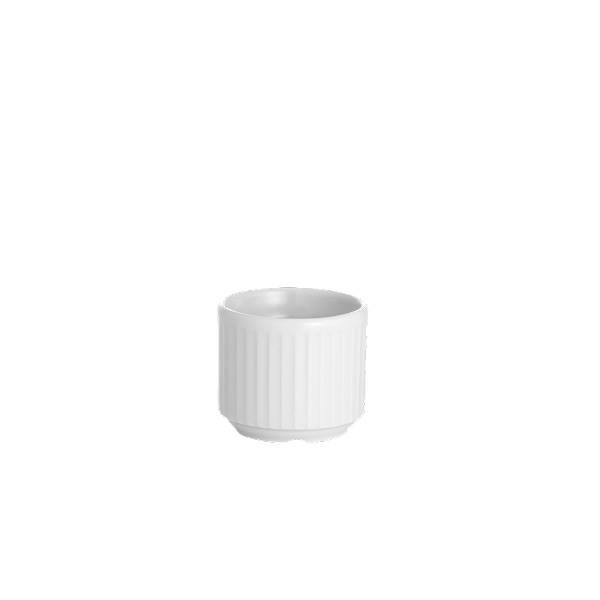 Pillivuyt Plissé Æggebæger Dia 4,8 x 4 cm 4 cl - Hvid  : Erling Christensen Møbler