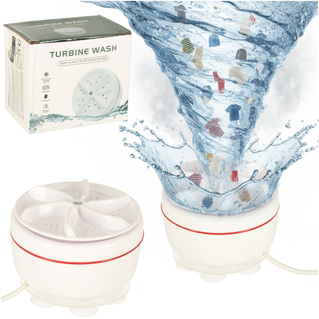 Vaskemaskine centrifuge mini bærbar fritstående 5L USB
