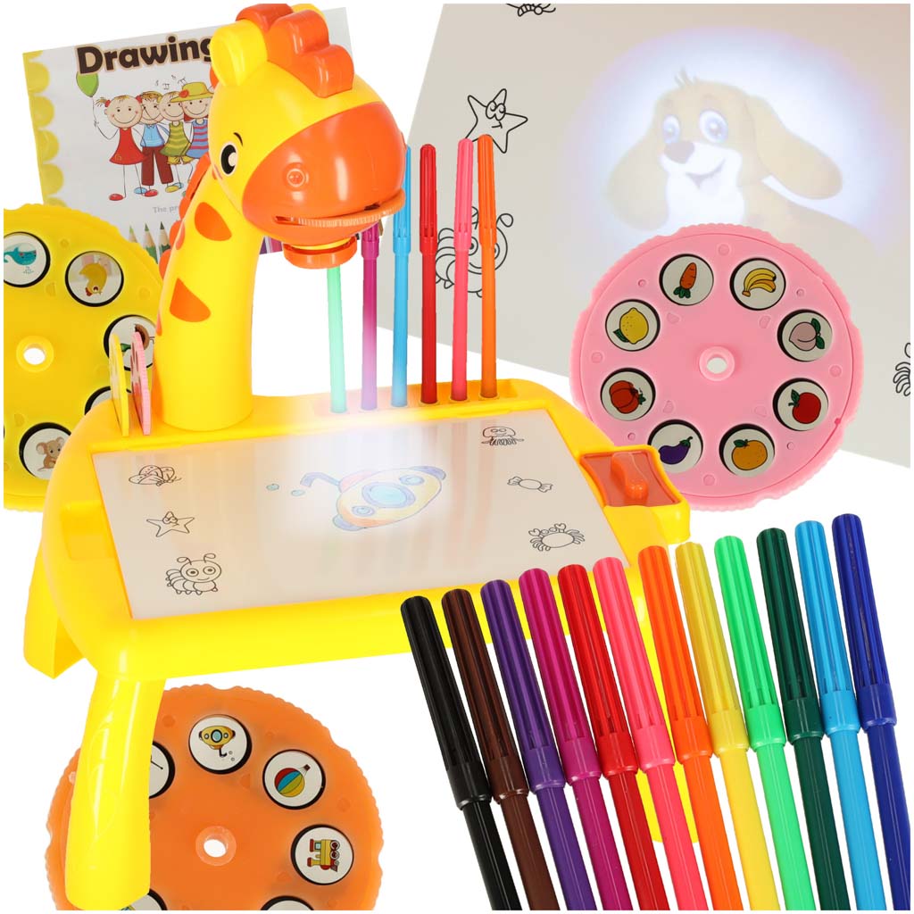 Projektor projektor tegnebord giraf gul