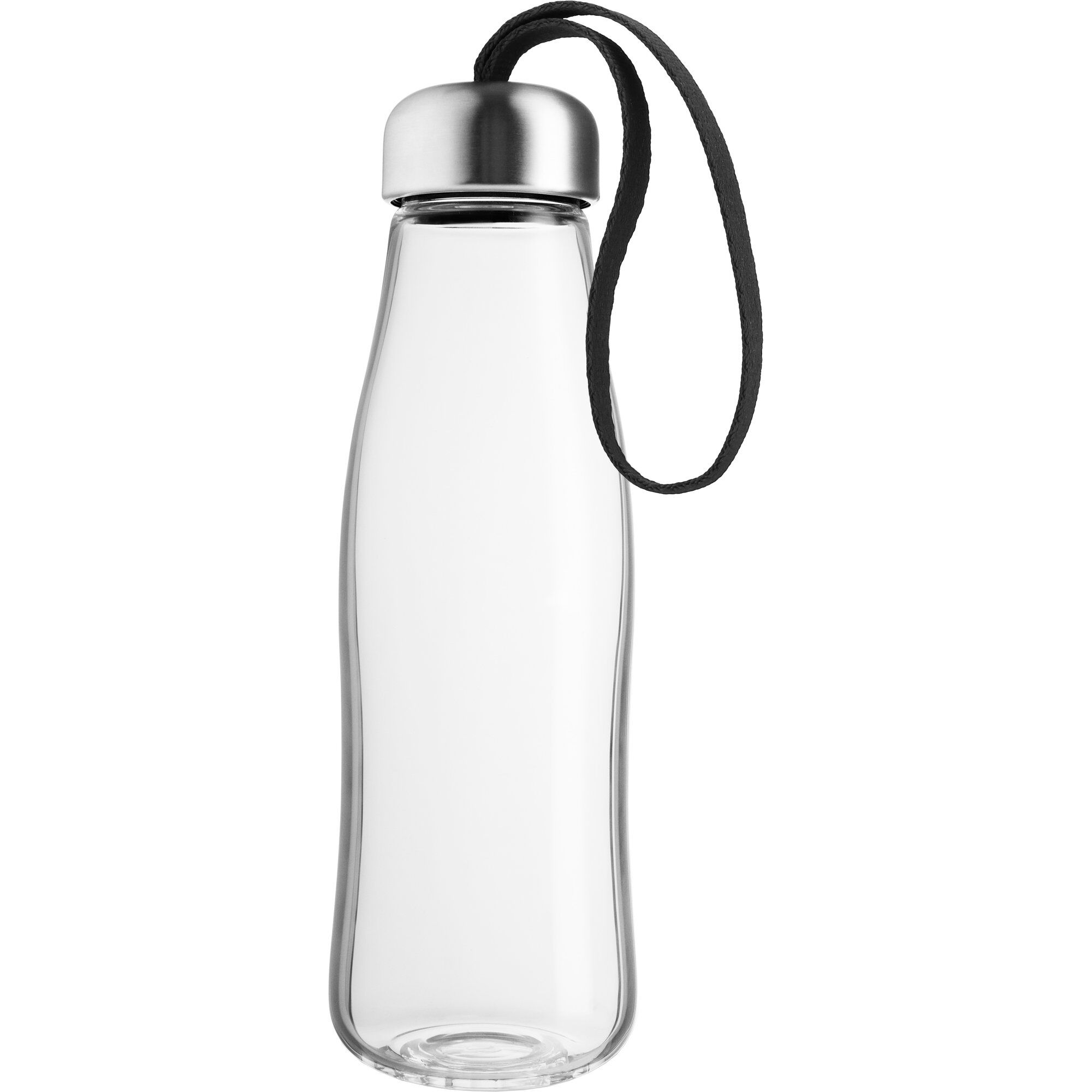 Eva solo Drikkeflaske Glas 0,5 liter, Sort