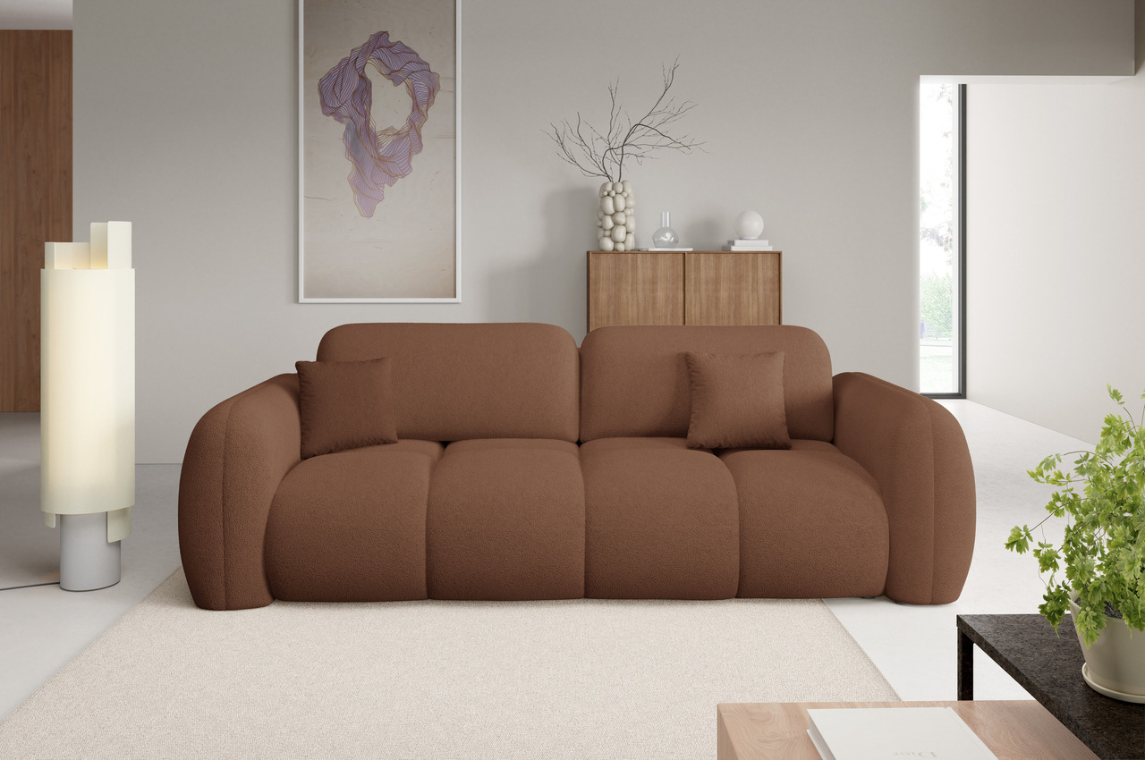 Sovesofa Maison Vellé Lunelle 2-personers, Quelle 54 stof, dybt tuftet, 200Ã160 cm soveflade, opbevaring