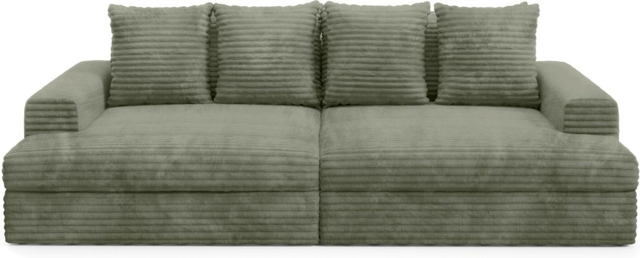 Sofa Maison Vellé Elviano 2-personers sovesofa, Tilia 37 corduroy stof, soveplads 220x147 cm