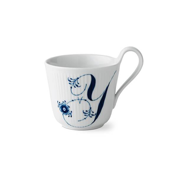 Royal Copenhagen Alfabet Kollektion Højhankskop, Y, 33 cl : Erling Christensen Møbler
