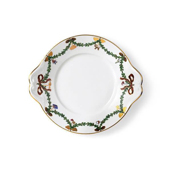Royal Copenhagen Stjerne Riflet Jul fad 27 cm  : Erling Christensen Møbler