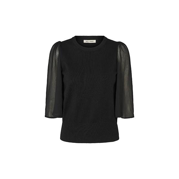RUE de FEMME Hotensia knit blouse - Black  : Erling Christensen Møbler