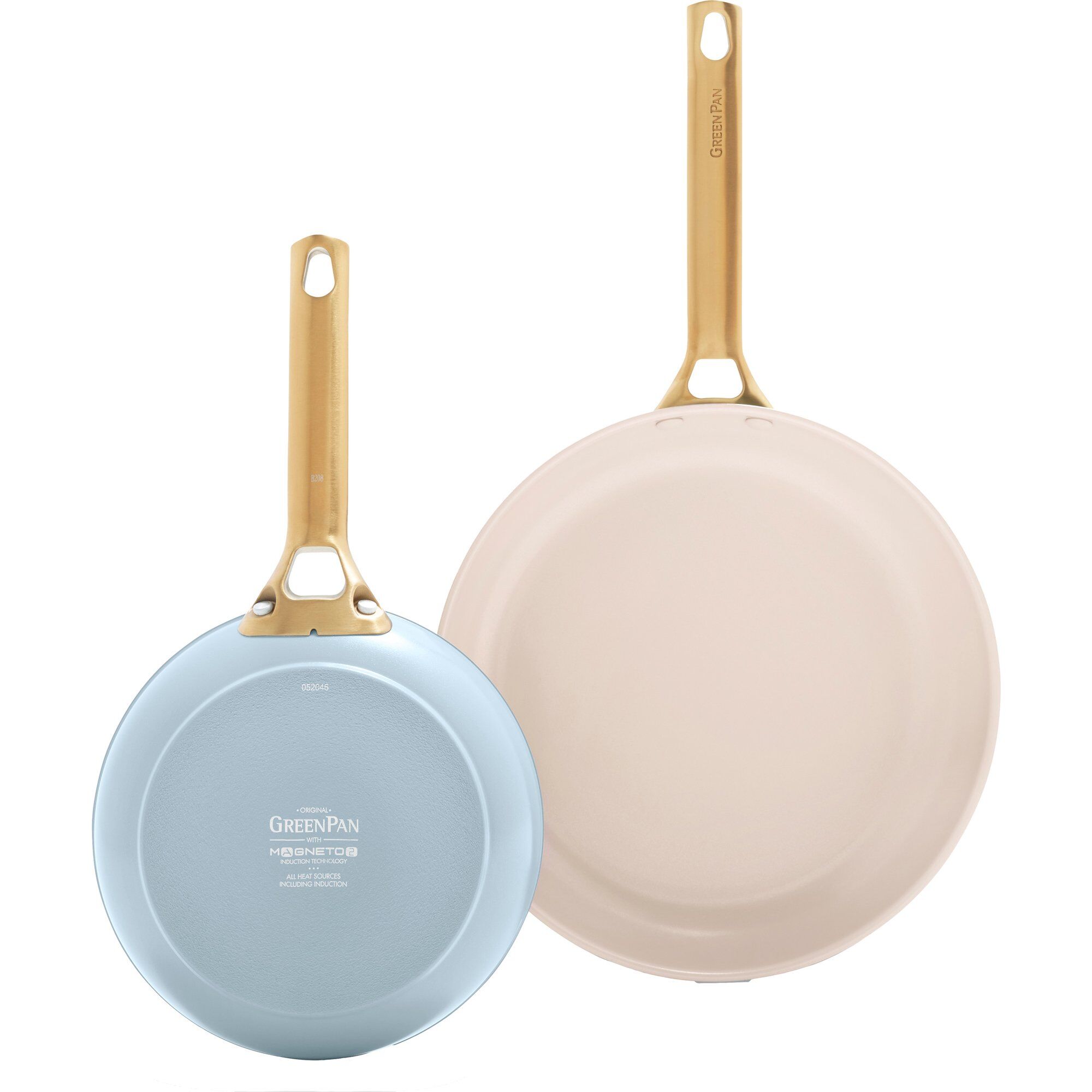 Greenpan Padova stegepandesæt 20 + 26 cm, light blue