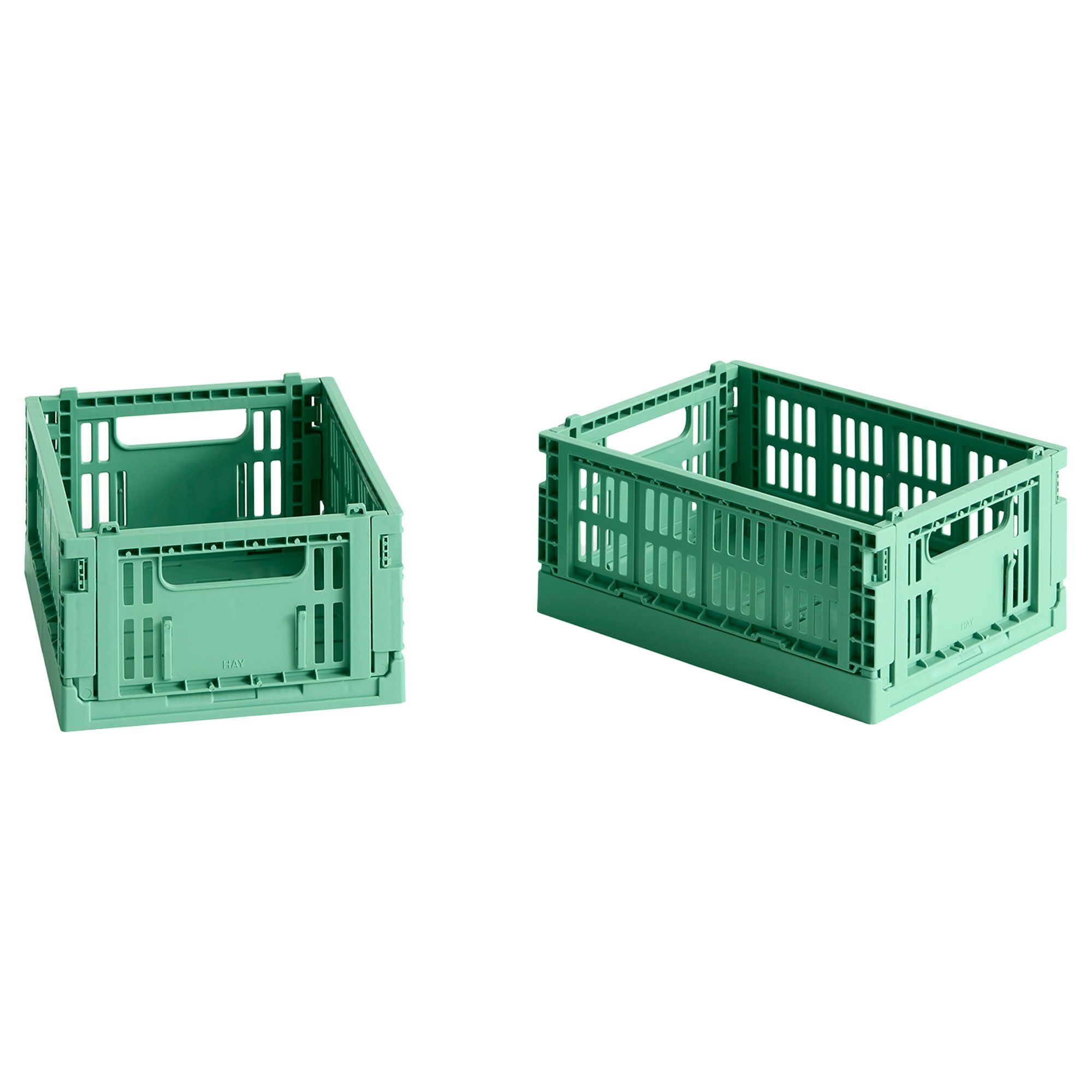 Hay Colour Crate opbevaringskasse mini dark mint, 2 stk.