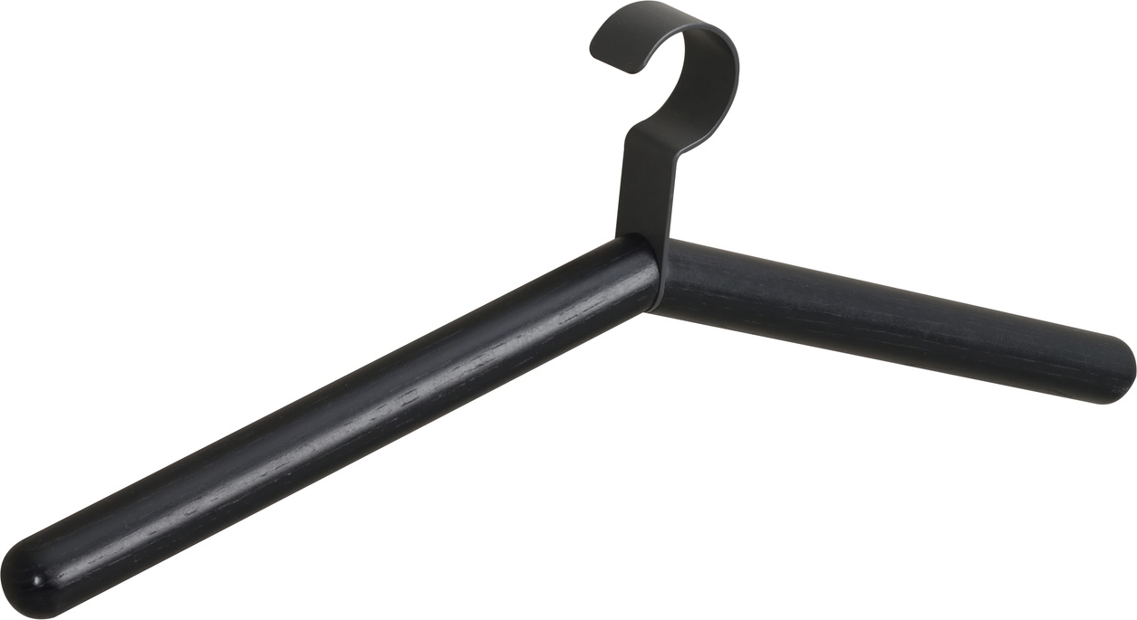 Bøjle 4-pak Rowico Milford sort lakeret egetræ og pulverlakeret metal H18ÃB45ÃD3 cm