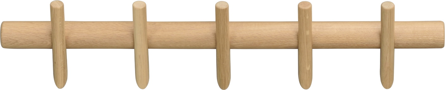 Knagerække Rowico Hillmond  -  skandinavisk design i lakeret massiv eg, 65 cm