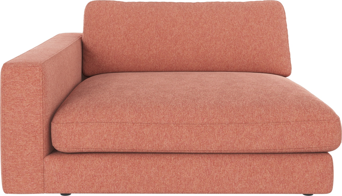 Sofamodul venstre armlæn Rowico Duncan Brenda 52 rød H78 x B129 x D150 cm