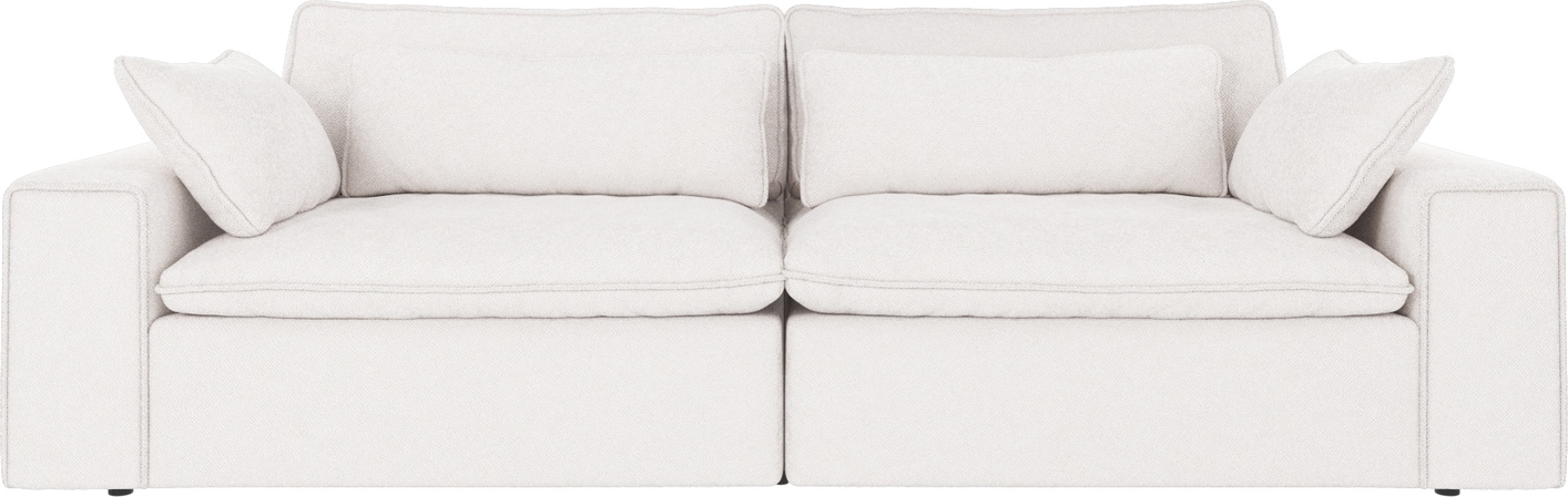 3-personers sofa/couch Rowico Rawlins Maxi, hvid Bobby polyester, FSC-mix, 259Ã116Ã85 cm