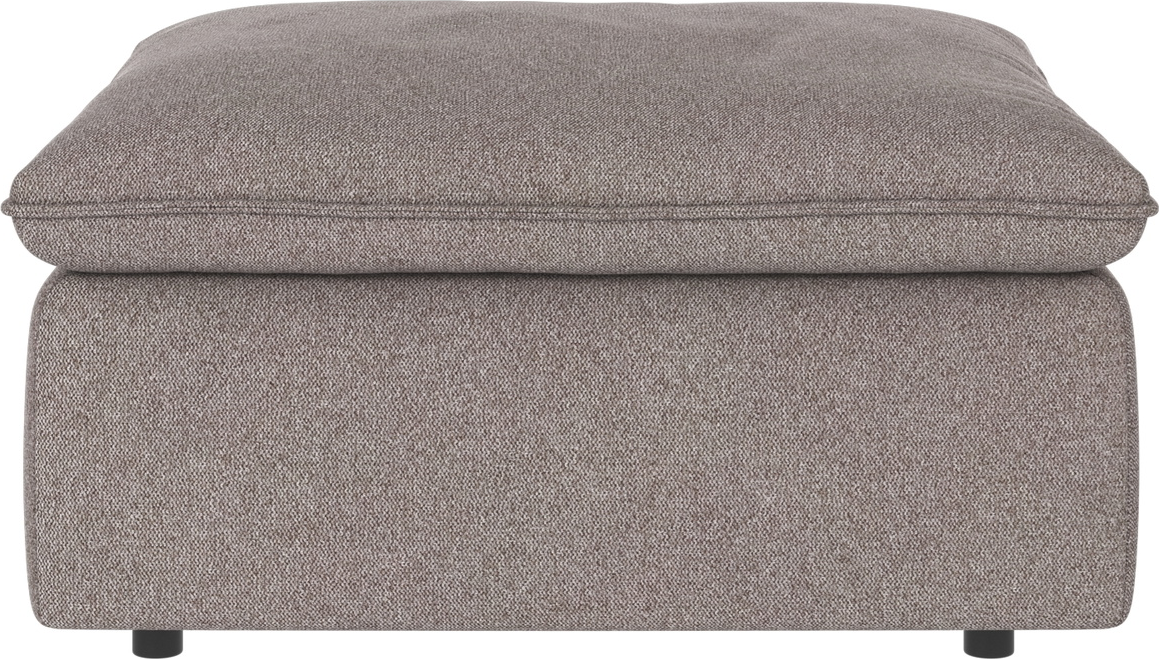 Puf/fodskammel til sofa Rowico Rawlins gråbeige Brenda stof H45ÃB91ÃD91 cm