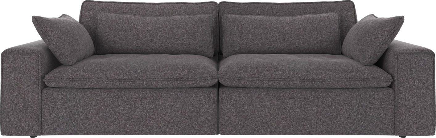 3-personers sofa Rowico Rawlins Maxi mørkegrå Brenda polyester 259x116 cm