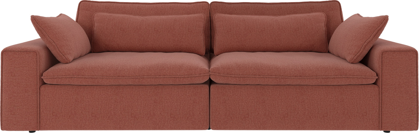 3-personers sofa Rowico Rawlins Maxi rød polyester Brenda 52 259x116 cm