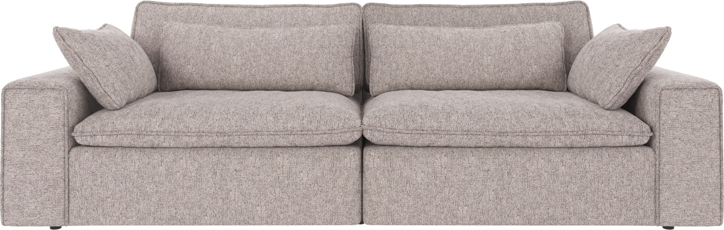 3-personers stofsofa Rowico Rawlins Maxi grå - FSC®-mix certificeret, Martindale 40.000, dybe sæder, 4 dekorative puder