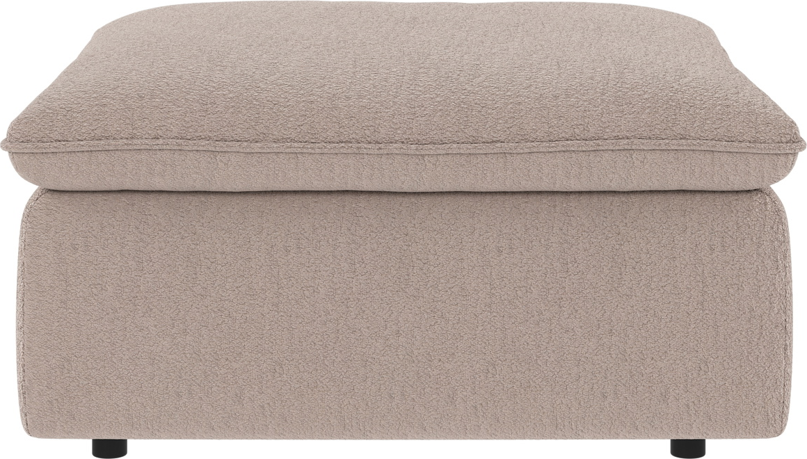 Puf til sofa skammel Rowico Rawlins Alice 01 lysebeige nordisk design 91x91x45 cm