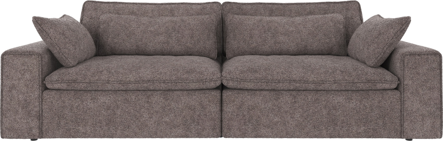 3-personers loungesofa Rowico Rawlins Maxi  -  mørkegrå Anna-stof FSC-mix, Nozag-fjedre, 259Ã116Ã85 cm