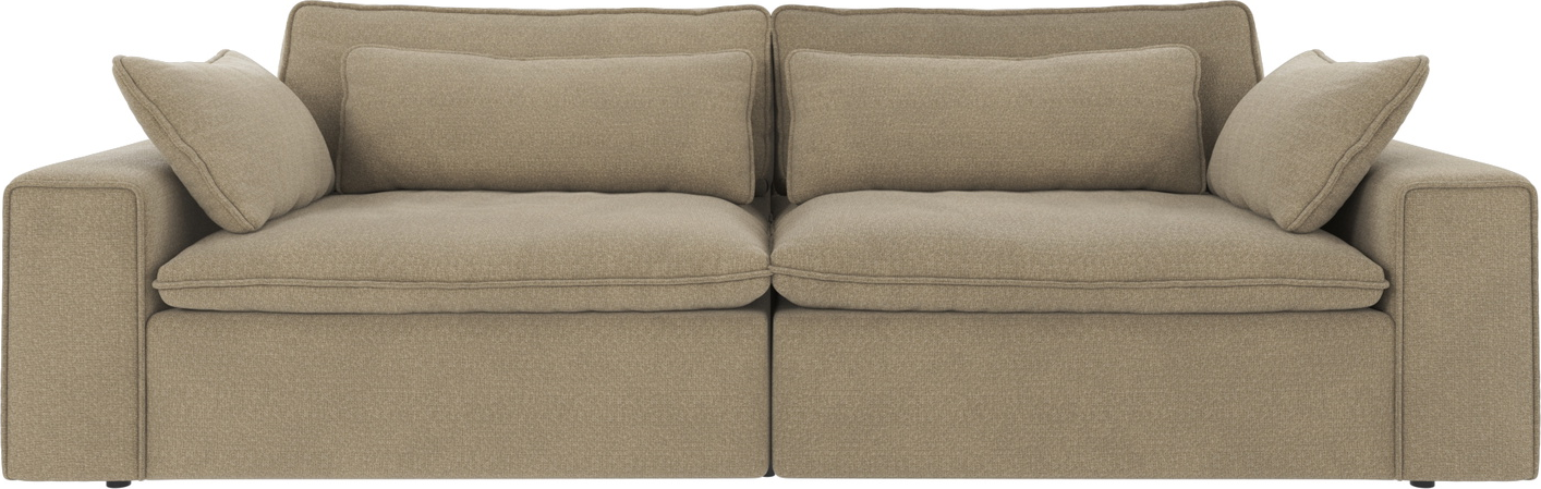 3-personers sofa Rowico Rawlins Maxi i mørk beige, 259 cm bred