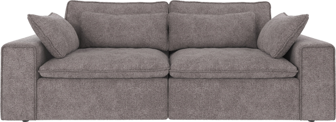 3-personers sofa Rowico Rawlins i gråt polyesterstof Greg 18 226Ã116 cm