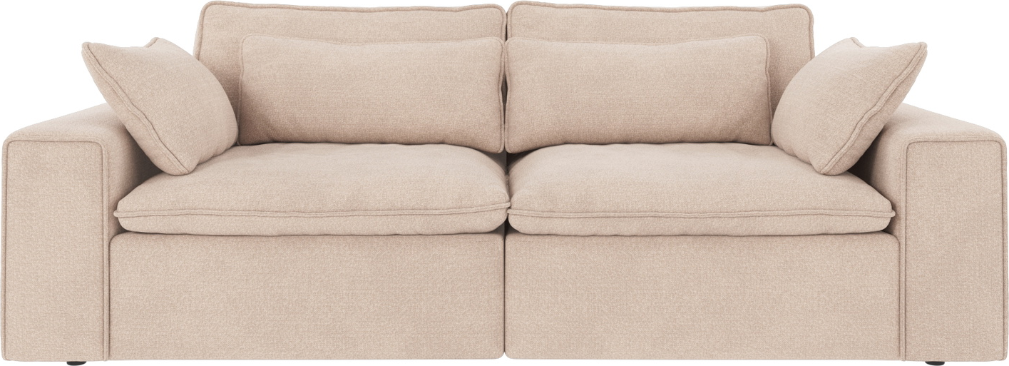 3-personers sofa Rowico Rawlins Rita lysebeige stof H85ÃB226ÃD116 cm FSC-mix ramme
