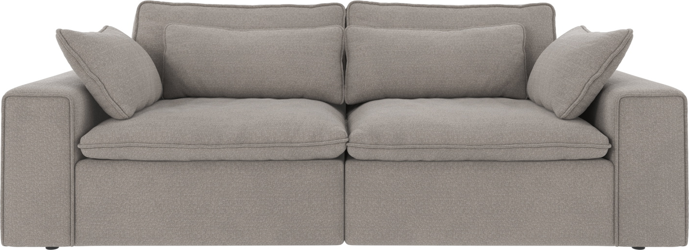 3-personers sofa Rowico Rawlins Rita 167 lysegrå 100% polyester H85ÃB226ÃD116 cm