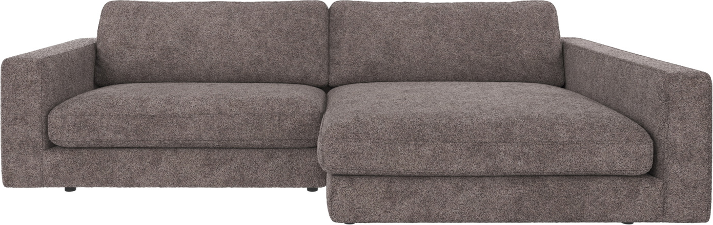 Chaiselongsofa højrevendt Rowico Duncan i mørkegrå Anna 18-stof H78xB258xD150 cm