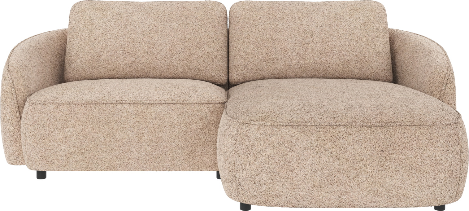 Chaiselongsofa Rowico Norris højrevendt lysbeige Anna 2 polyester FSC-mix 226x162x80 cm