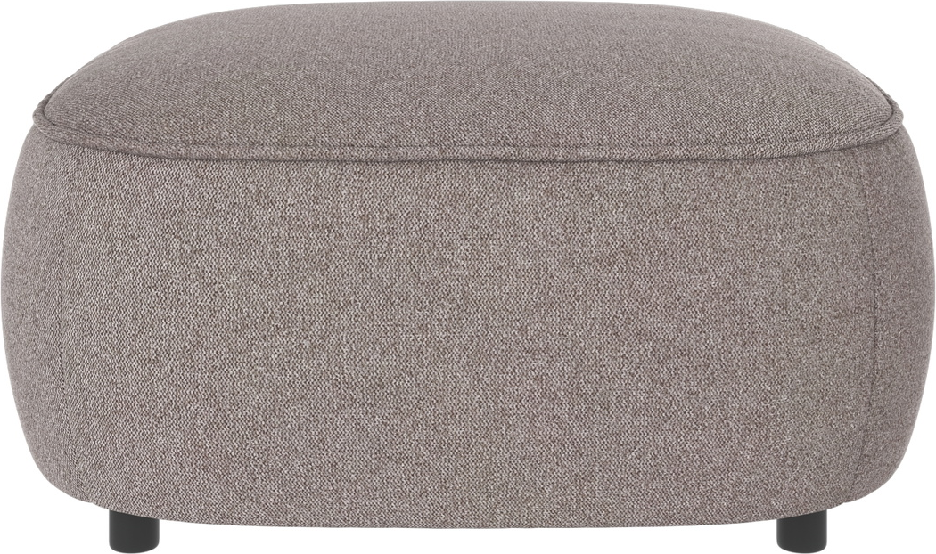 Puf Rowico Norris Fodskammel & Ekstra Siddeplads Gråbeige Brenda Polyester 89x89x43 cm