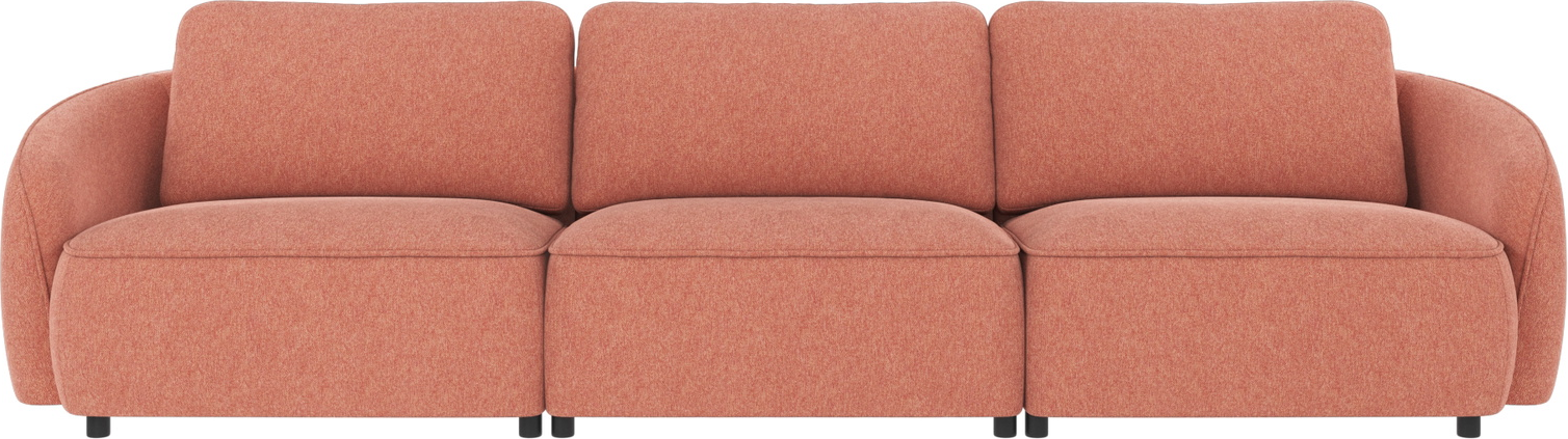 4-personers sofa Rowico Norris Brenda 52 rød 319 cm nordisk design robust komfort stof polyester FSC-mix