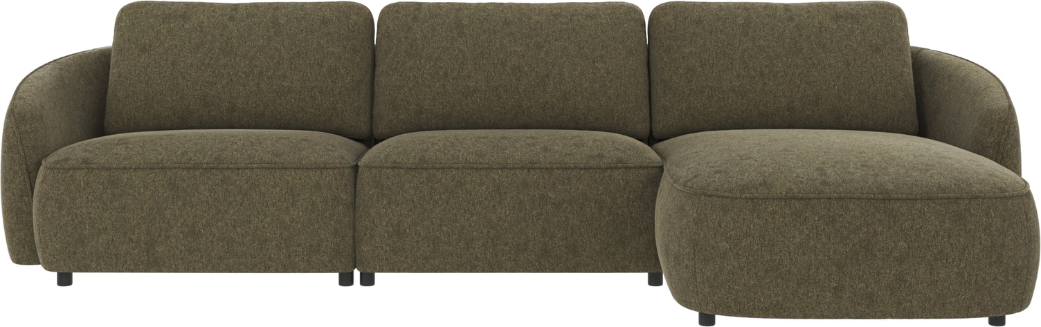 Chaiselongsofa Rowico Norris højrevendt Brenda 77 polyester dyb grøn 319 x 162 cm