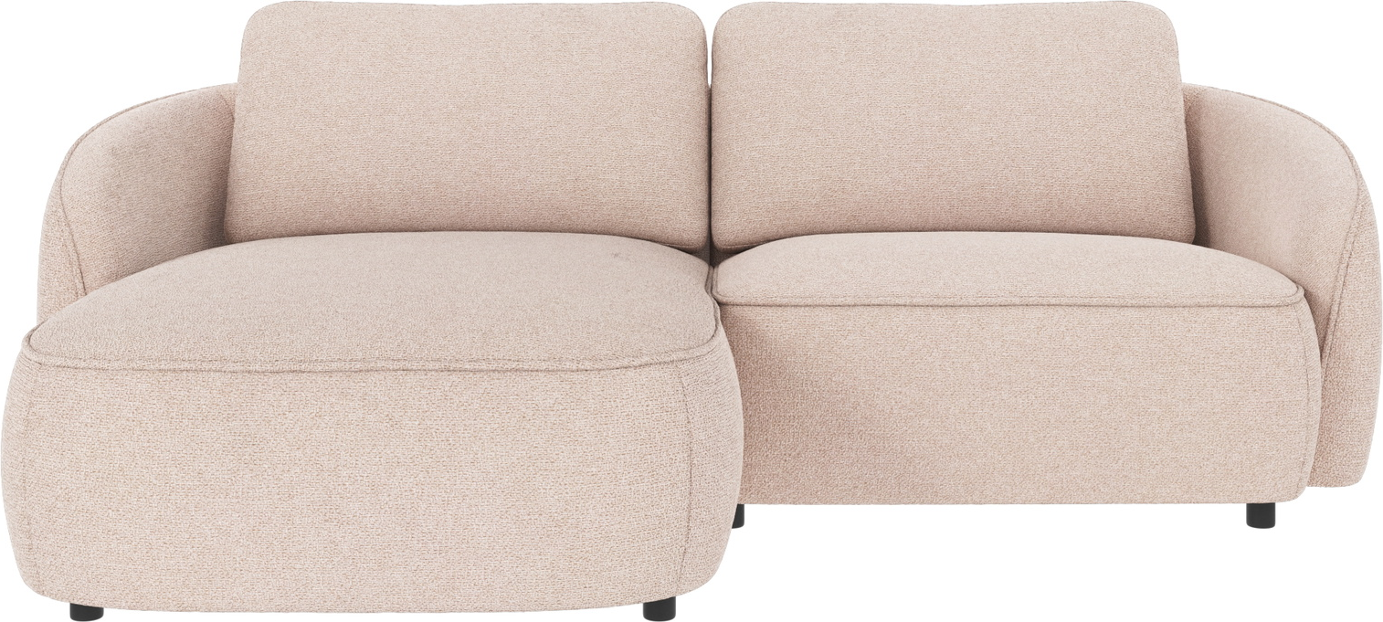 Chaiselongsofa Rowico Norris venstrevendt lysebeige stof 226x162 cm