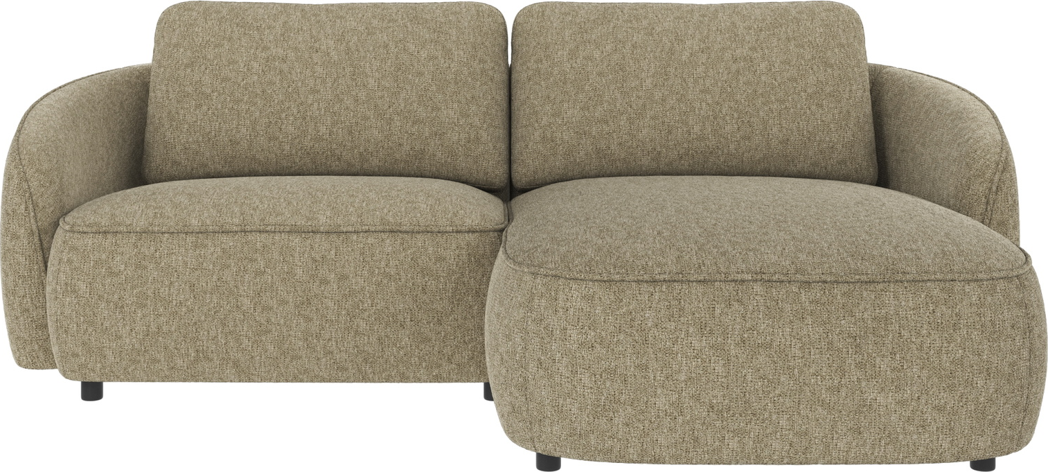Chaiselongsofa Rowico Norris Max stof grøn højrevendt 226x162 cm