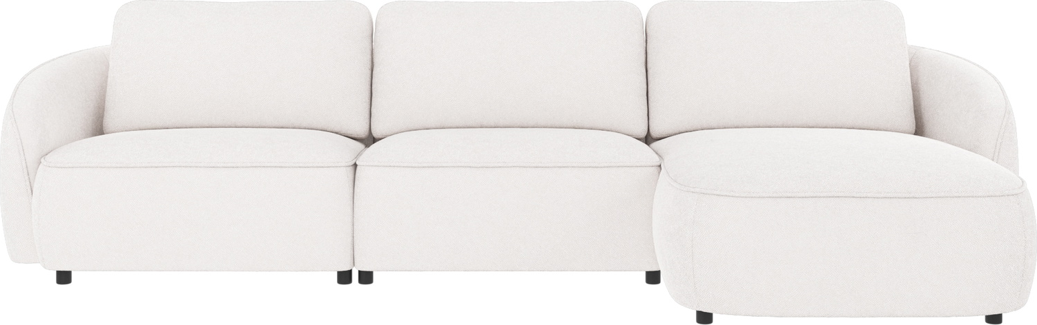 Chaiselongsofa højrevendt Rowico Norris Bobby hvid 319x162 cm