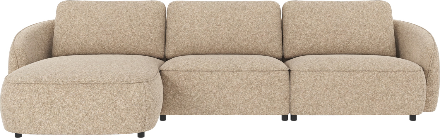 Chaiselongsofa Rowico Norris venstrevendt beige Bobby 2-stof 319Ã162 cm