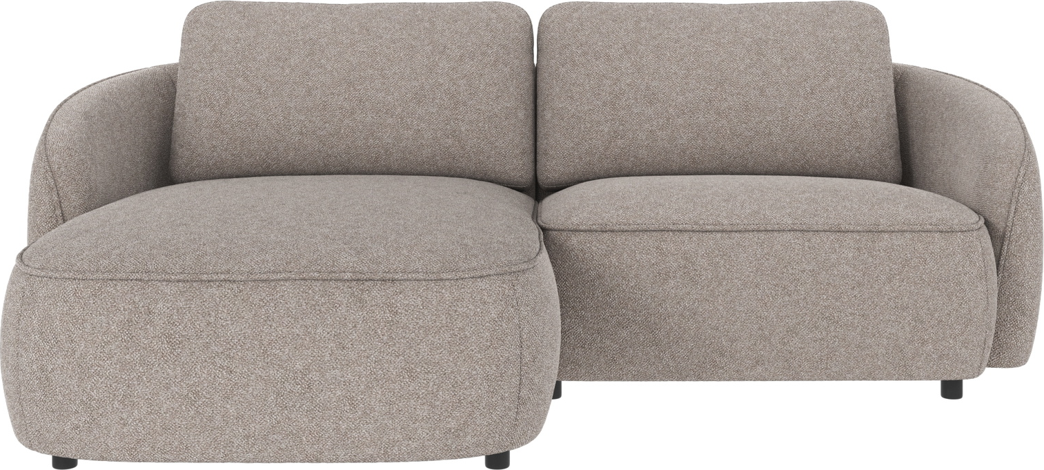 Chaiselongsofa Rowico Norris venstrevendt grå Bobby 7 polyesterstof 80 x 226 x 162 cm