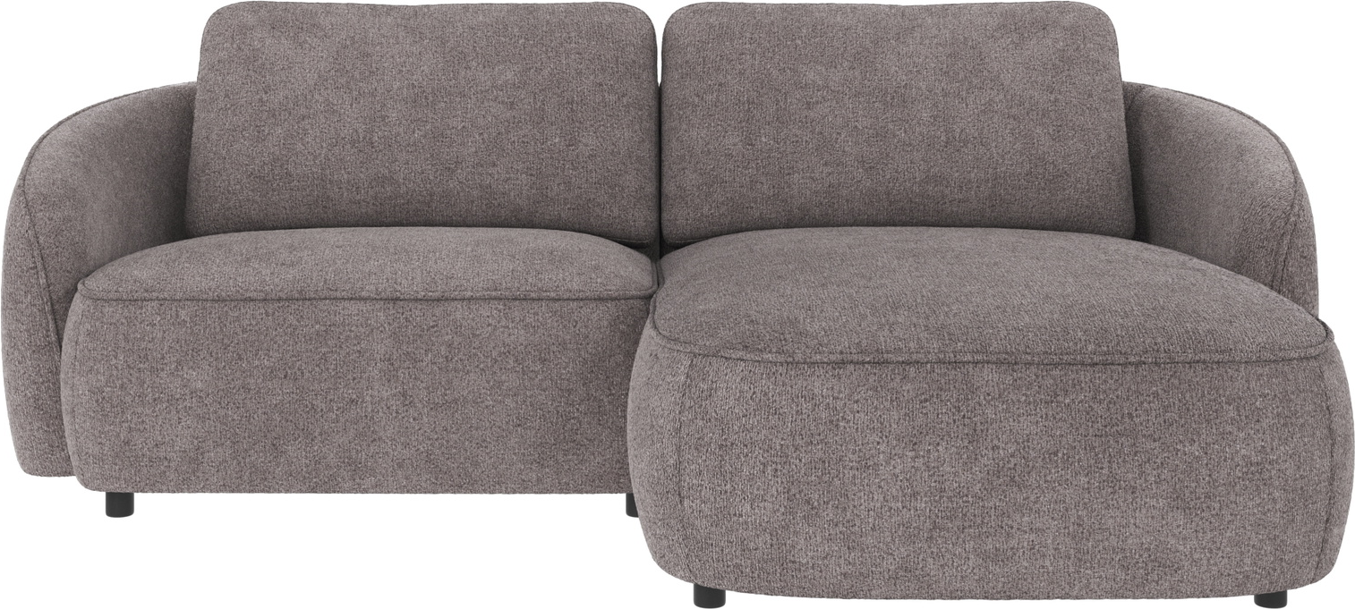 Chaiselongsofa Rowico Norris højrevendt i gråt Greg-stof 226x162 cm