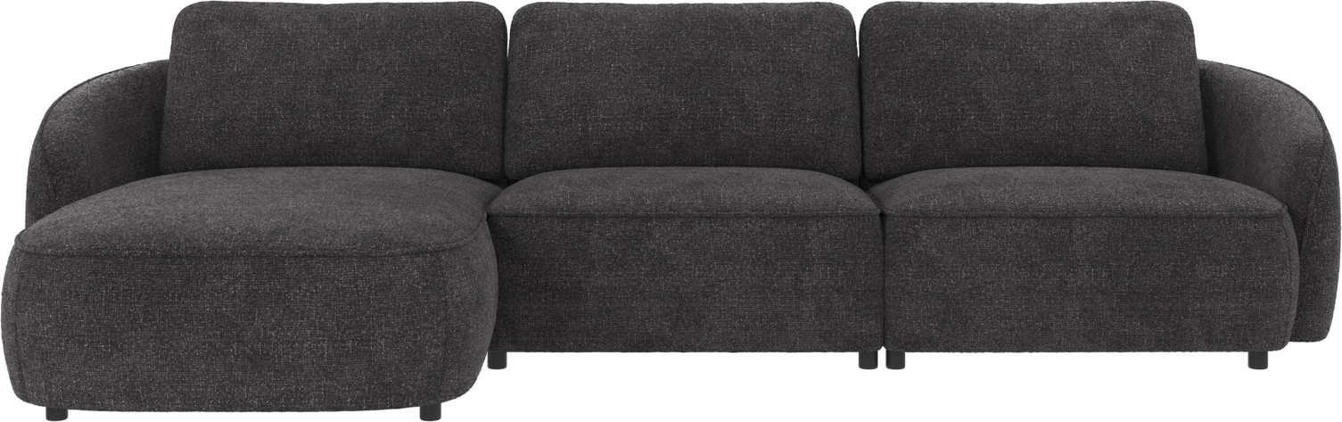 Chaiselongsofa venstrevendt hjørnesofa Rowico Norris - mørkegråt Robin-stof 319Ã162 cm