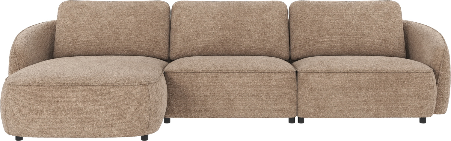 Chaiselongsofa Rowico Norris venstrevendt 319Ã162 cm gråbeige Robin stof
