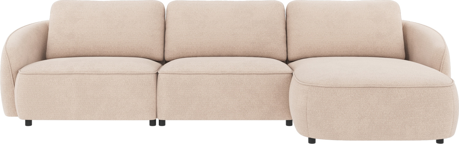 Chaiselongsofa loungesofa højrevendt Rowico Norris Rita lysebeige 319Ã162 cm