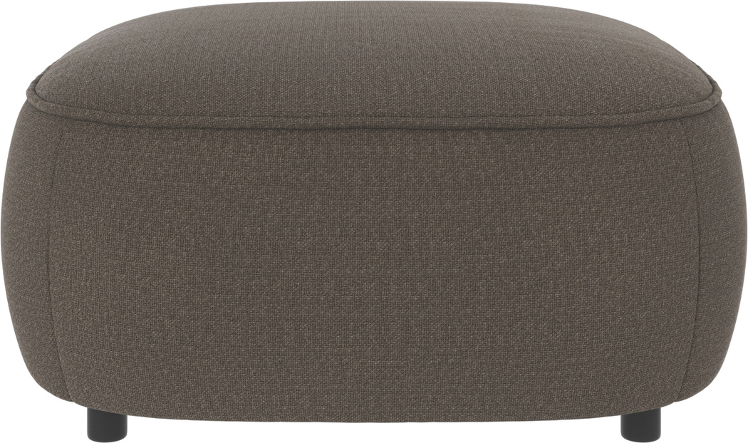 Oval puf til sofa Rowico Norris Rita 108 polyester mellemgrå