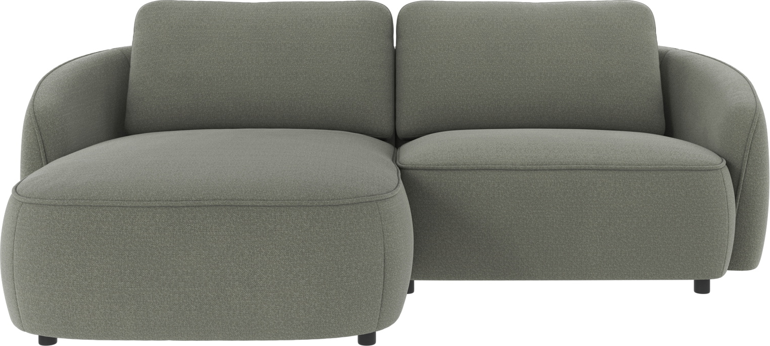 Chaiselongsofa Rowico Norris venstrevendt i grøn Rita 158 stof 226x162 cm
