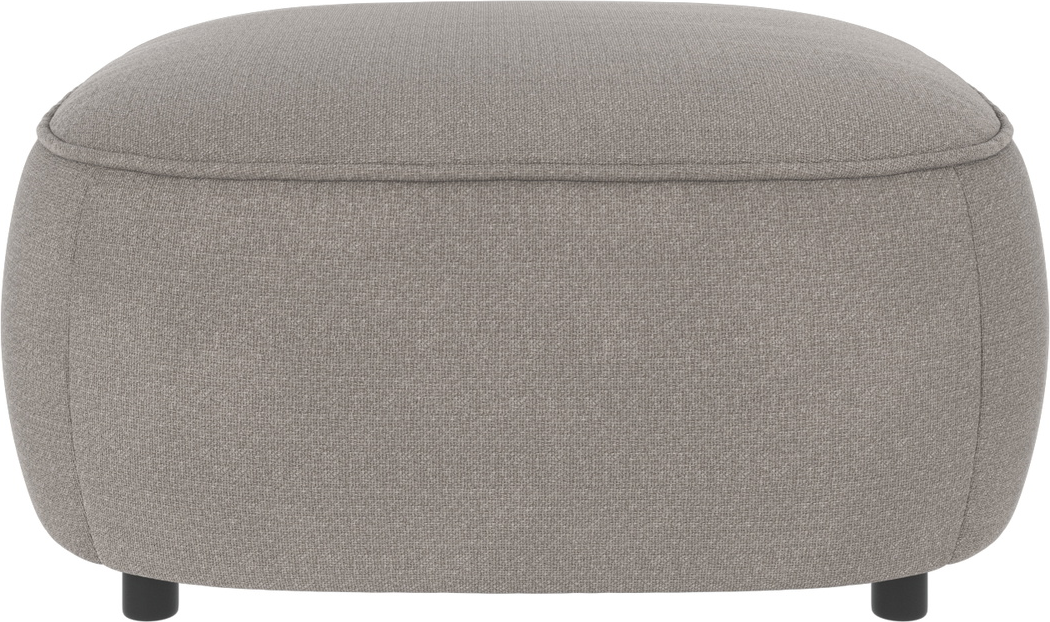 Puf til sofa/fodskammel Rowico Norris Ø89 cm lysegrå Rita polyester